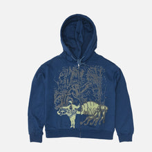 Load image into Gallery viewer, Glim - Merlin zip up hoodie navy blue
