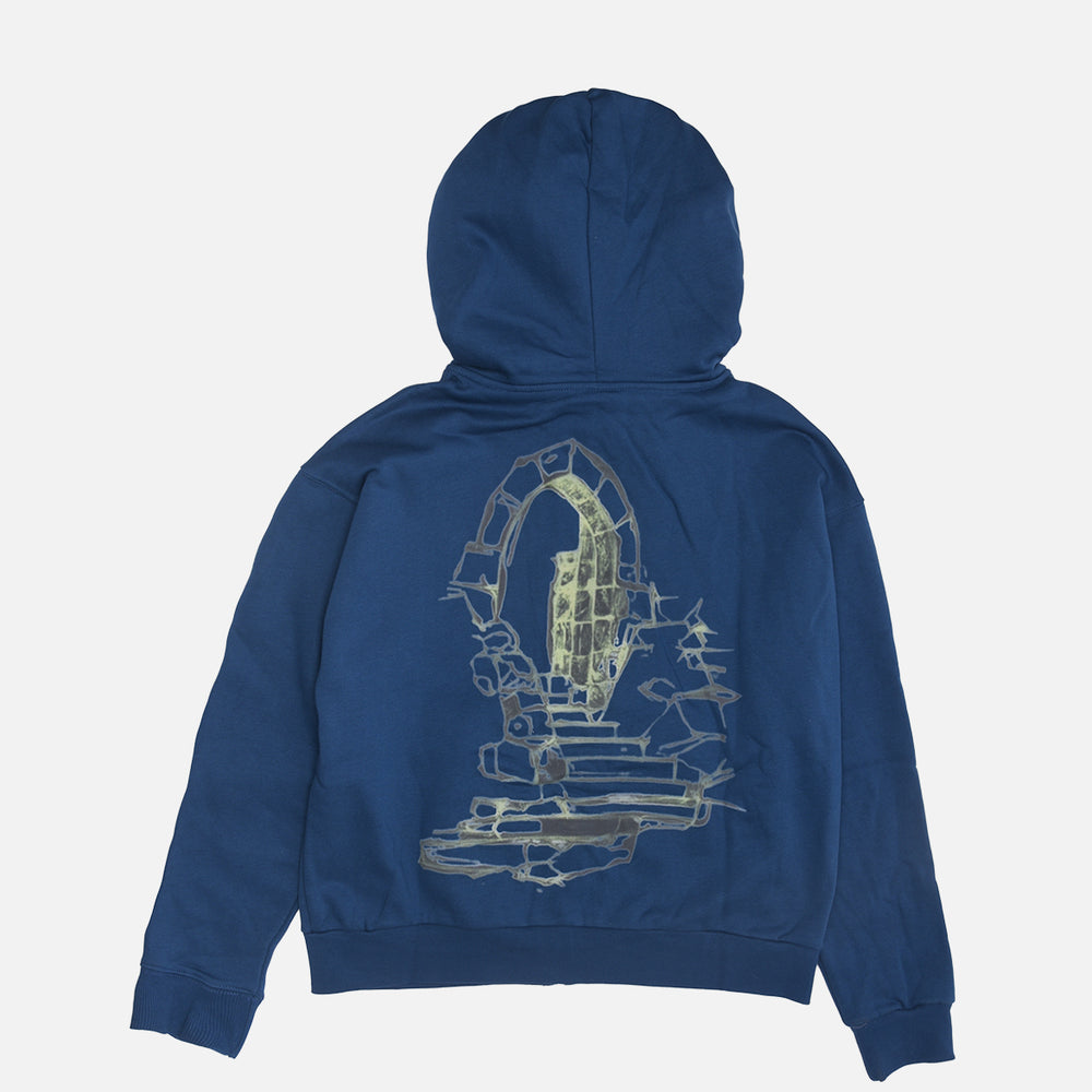 Glim - Merlin zip up hoodie navy blue