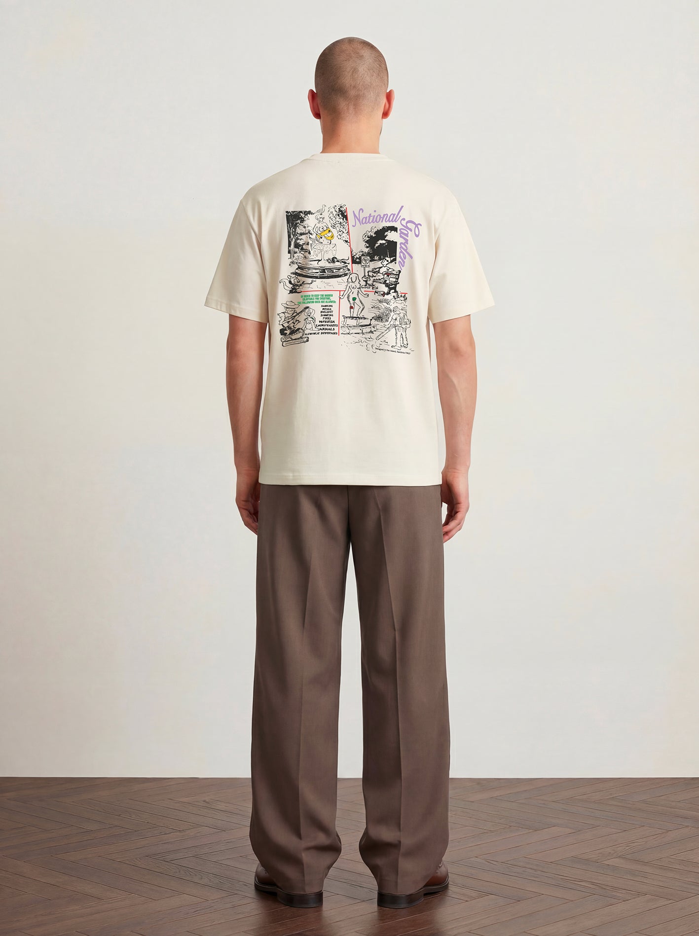 Pas De Mer - National Garden tshirt cream