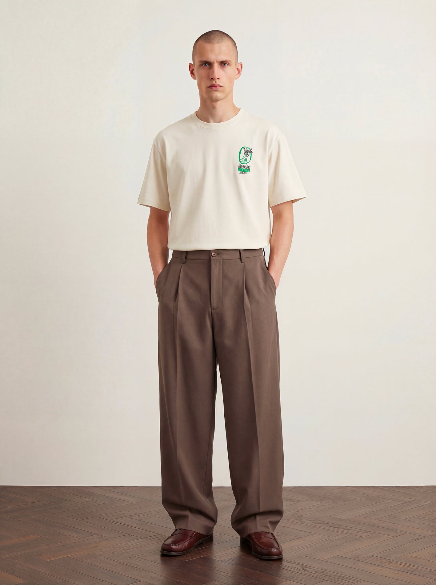 Pas De Mer - National Garden tshirt cream