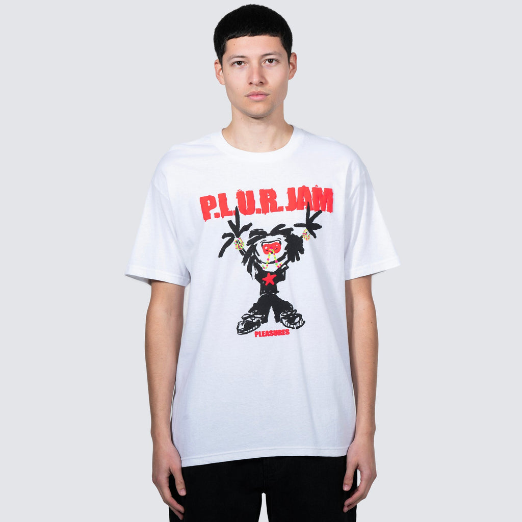 Pleasures - P.L.U.R. Jam Tshirt white