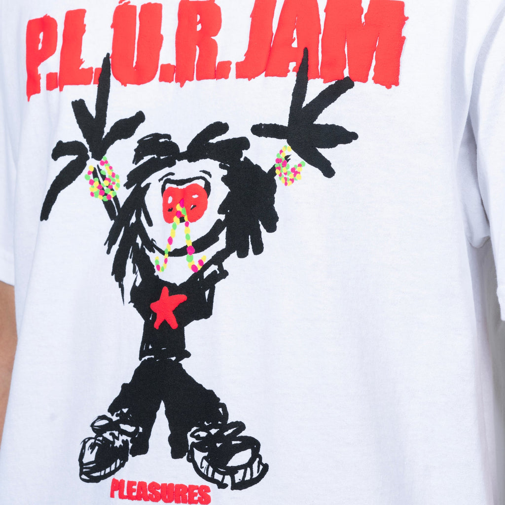 Pleasures - P.L.U.R. Jam Tshirt white