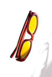 Petals and Peacocks ; Alpha sunglasses in copper