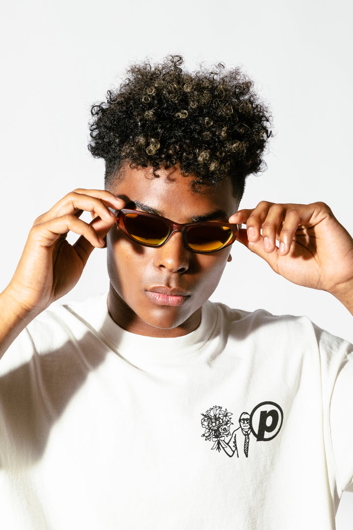 Petals and Peacocks ; Alpha sunglasses in copper