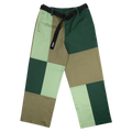 Petals and Peacocks ; Patchwork elastic waist pants