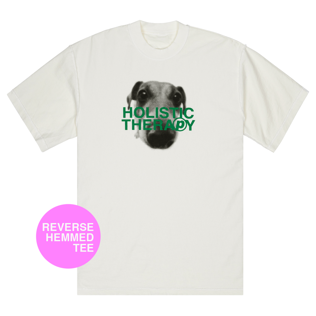 Petals and Peacocks ; Holistic reverse hemmed tee