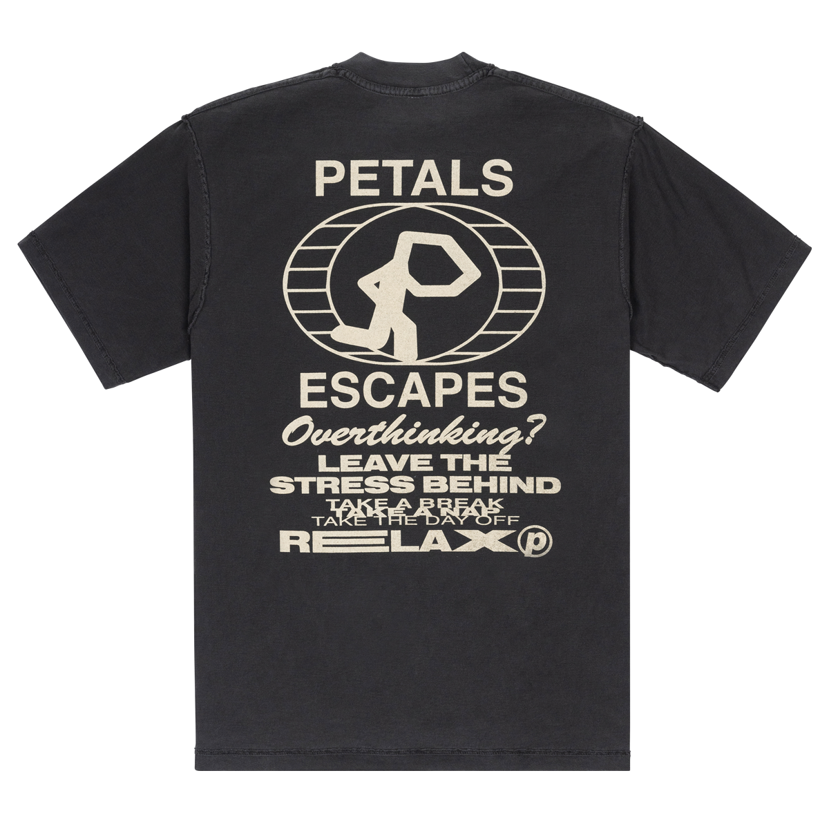 Petals and Peacocks ; Escape reverse hemmed tee