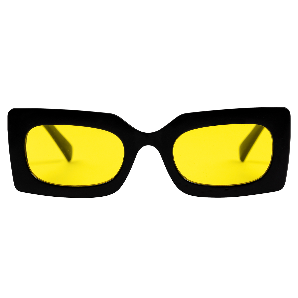 Petals and Peacocks ; Rubic sunglasses black , yellow