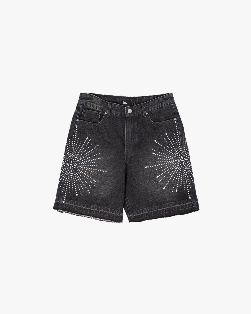 Eptm - Star denim shorts Black