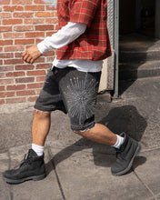 Load image into Gallery viewer, Eptm - Star denim shorts Black

