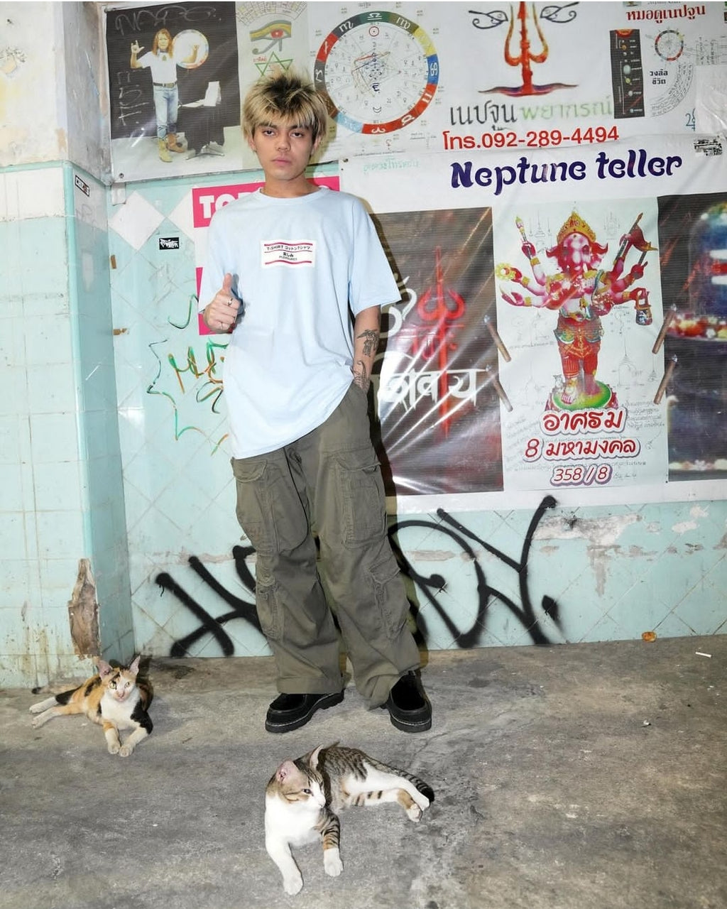 Pleasures - Duck tshirt powder blue
