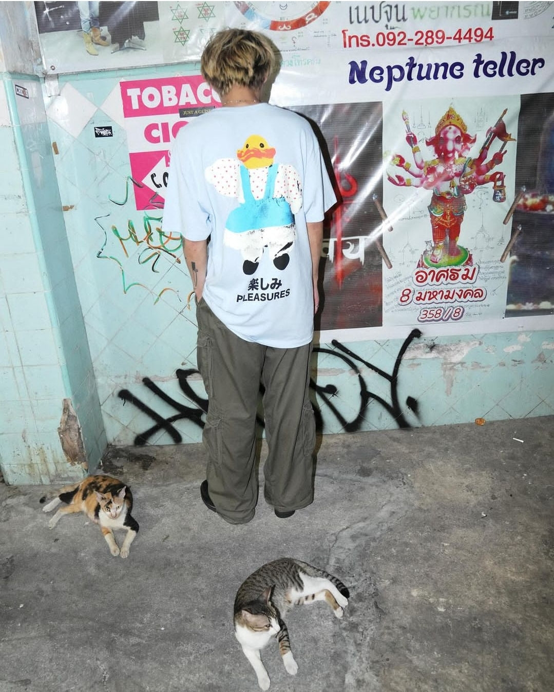 Pleasures - Duck tshirt powder blue