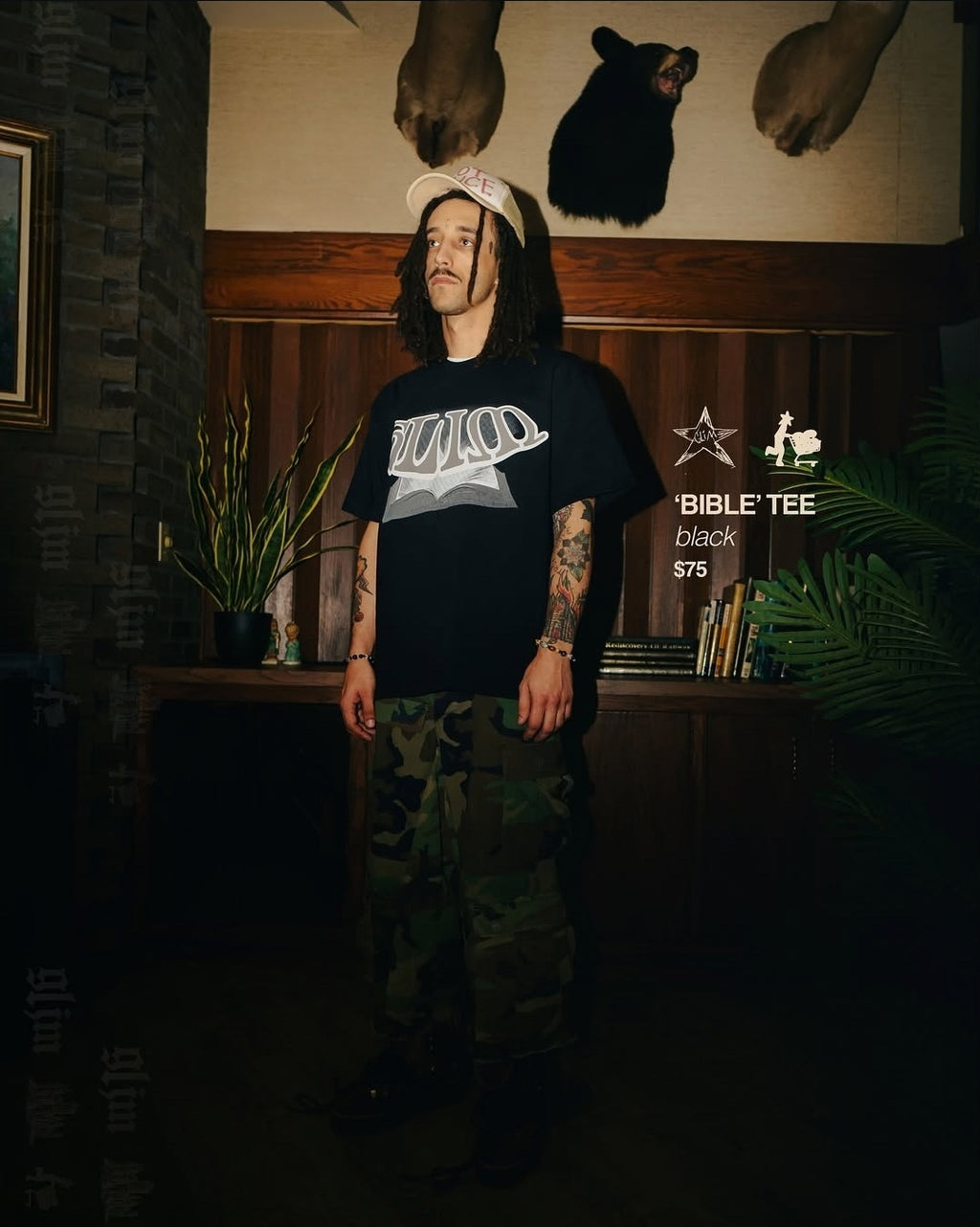 Glim - Bible reversible tshirt black