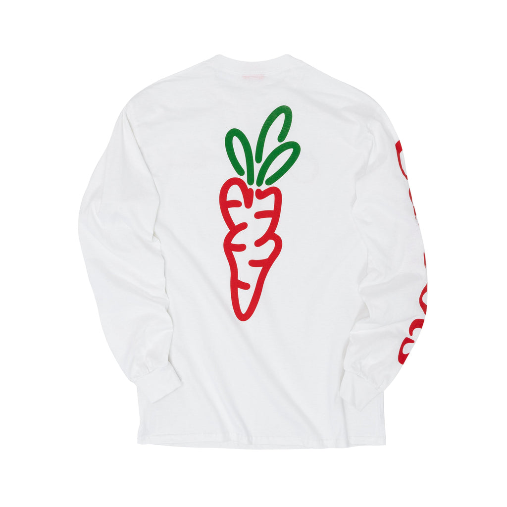 Carrots ; Tomatoes longsleeve shirt wht