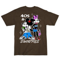 40s & Shorties - Toon town tee , brown