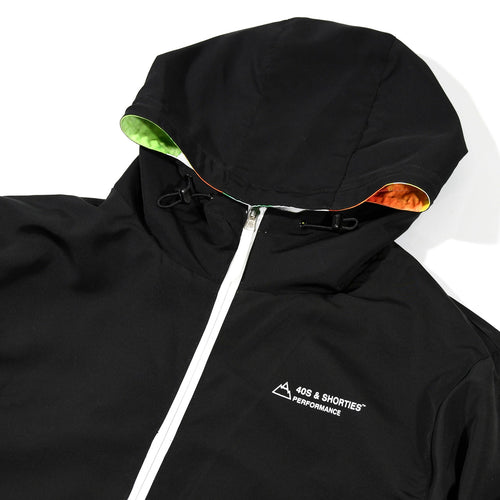 40s & Shorties - Water resistant Reversible water color jacket , multi / black