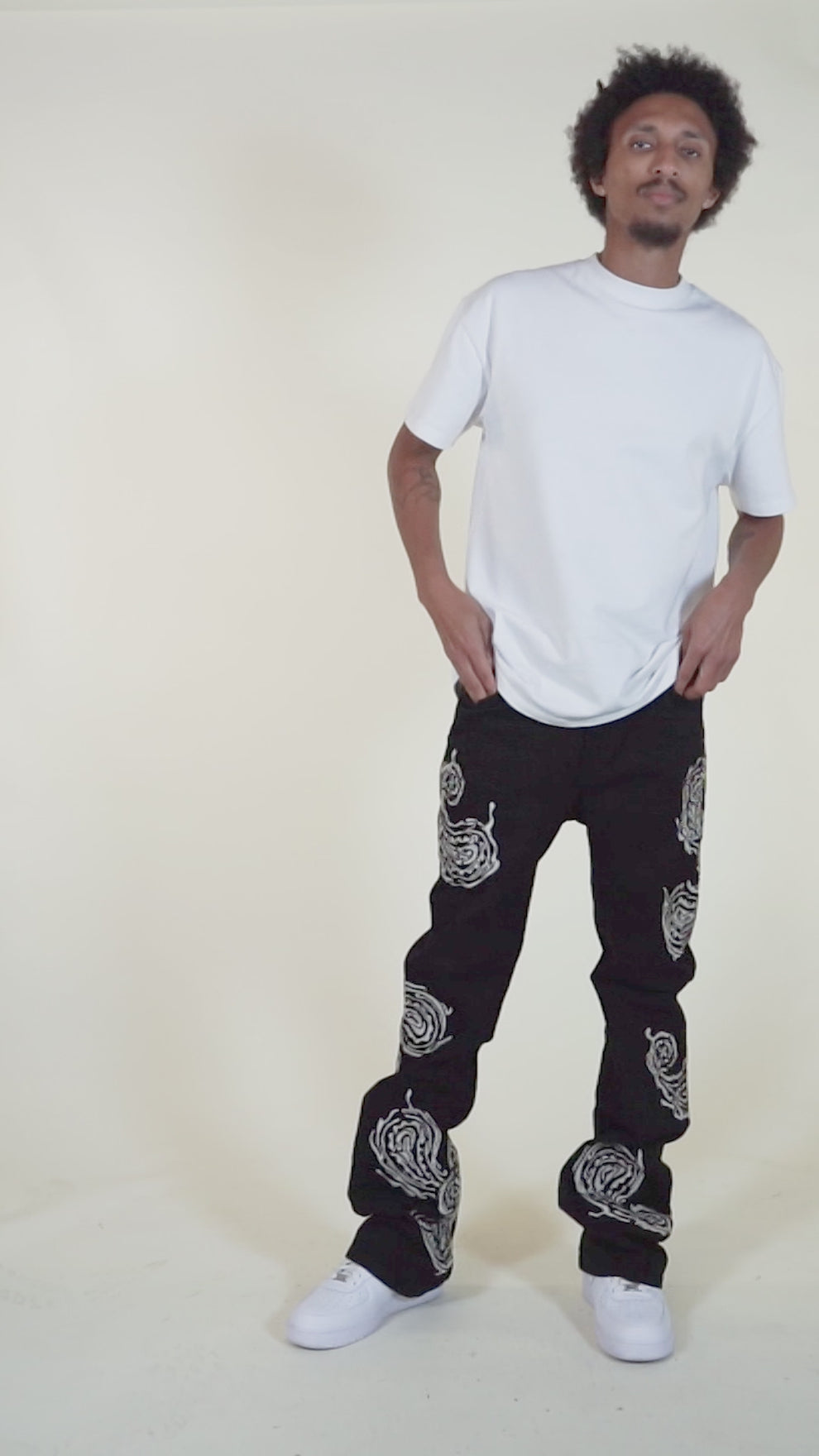 Eptm - Sequoia Flared Pants , black denim