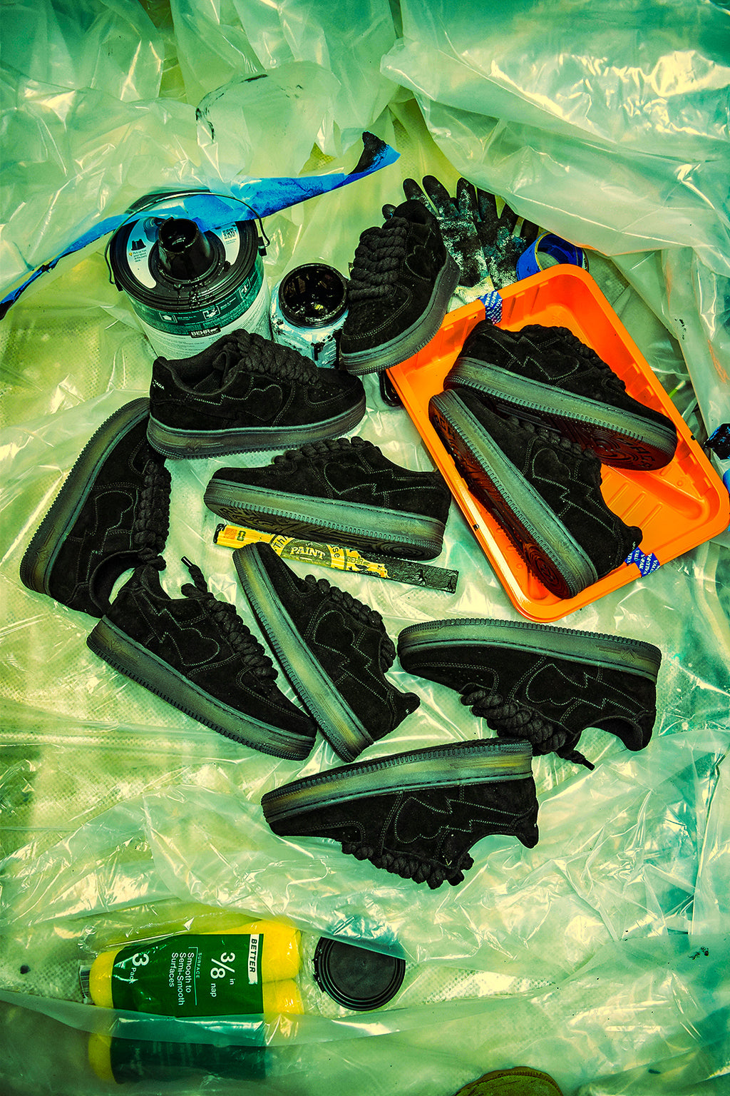 Sadboy Saga - Black suede v2 sneaker