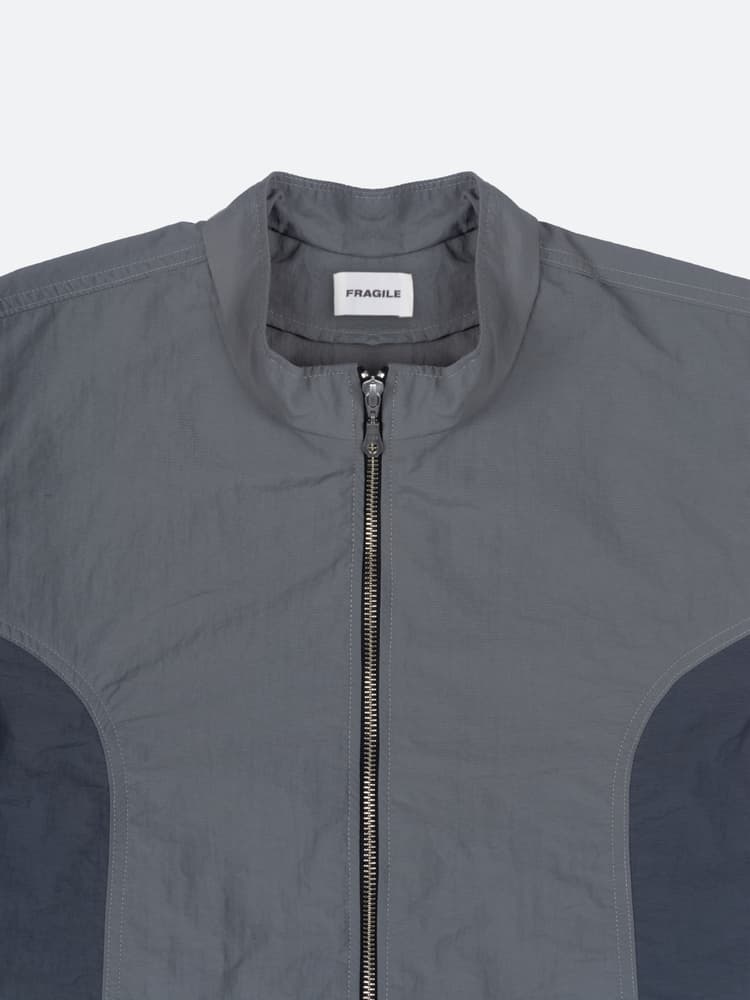 Fragile - Convertible Paneled Shirt Grey