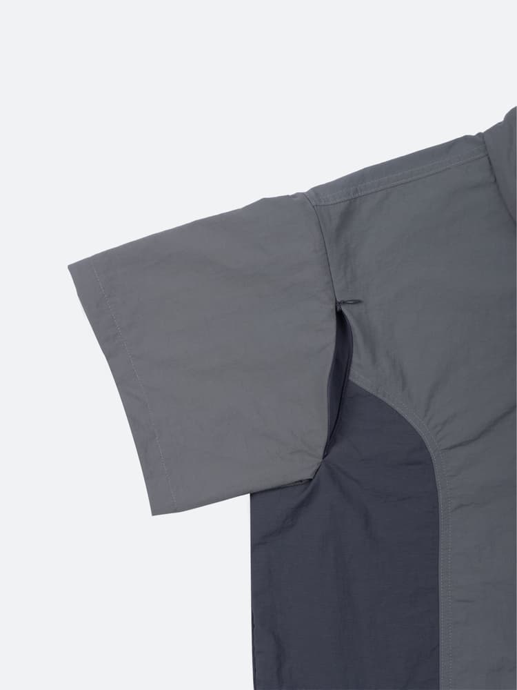 Fragile - Convertible Paneled Shirt Grey