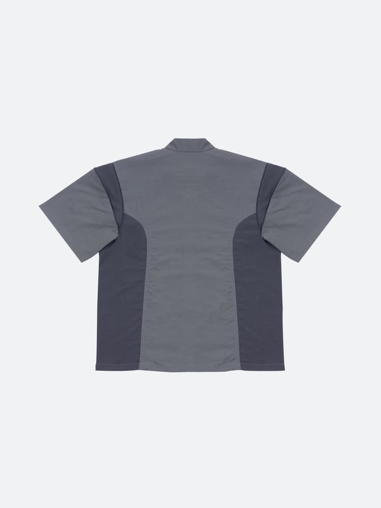 Fragile - Convertible Paneled Shirt Grey
