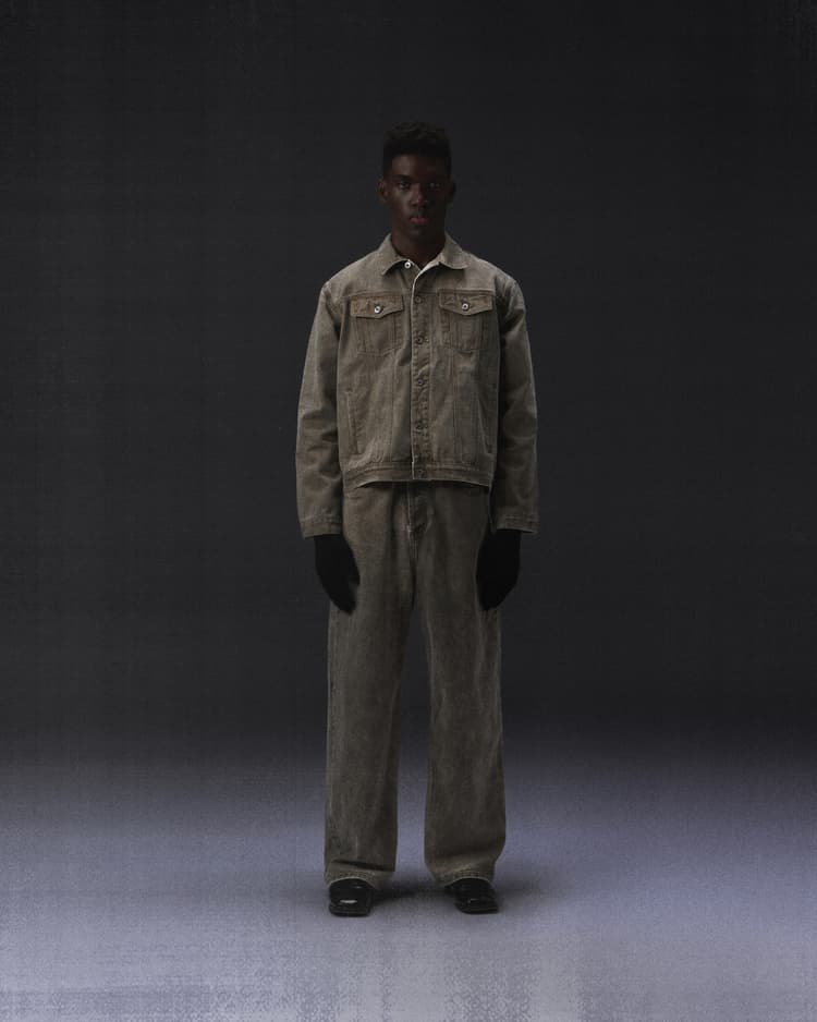 Fragile - Brown-Dyed Baggy Denim