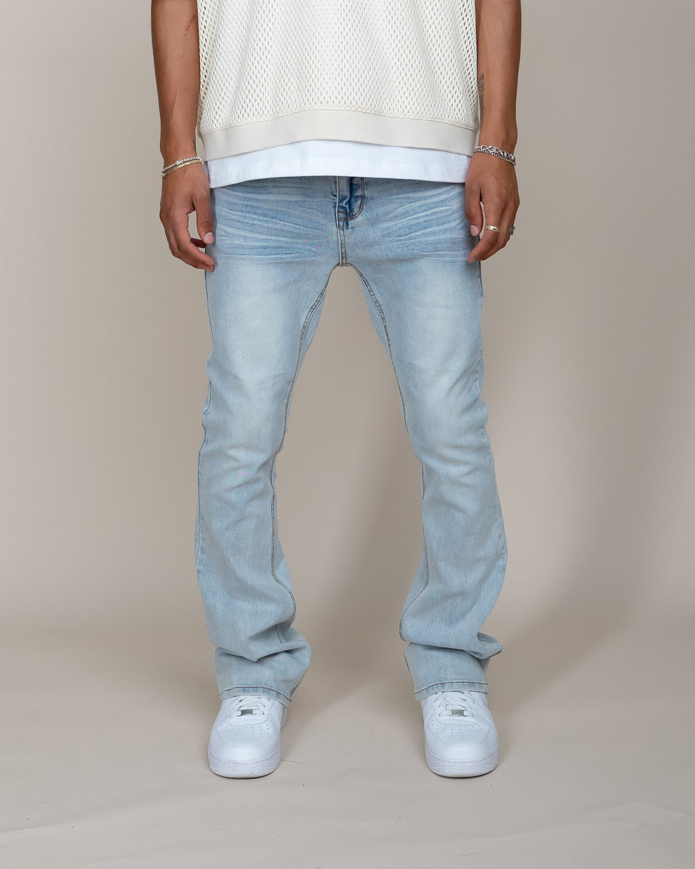 Eptm - Perfect flared denim,  light indigo