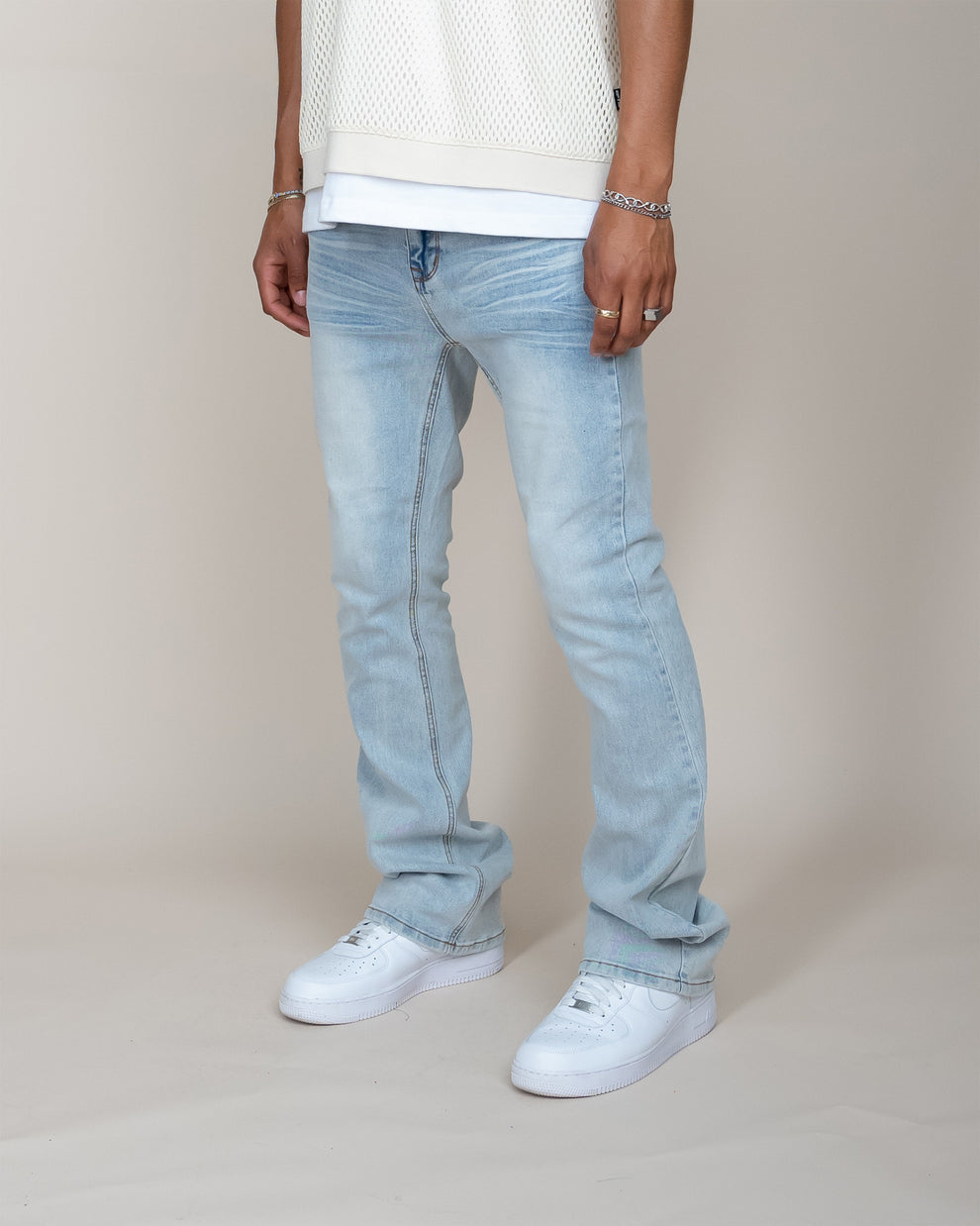 Eptm - Perfect flared denim,  light indigo