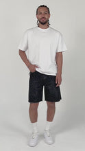 Load and play video in Gallery viewer, Eptm - Crystal denim shorts black
