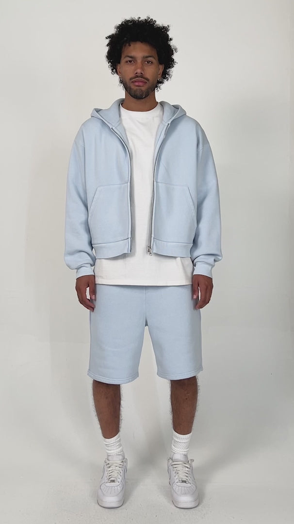 Eptm : Vintage zip up Hoodie sky blue