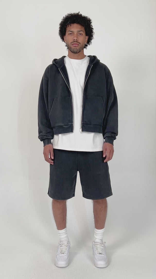 Eptm : Vintage zip up hoodie - blk