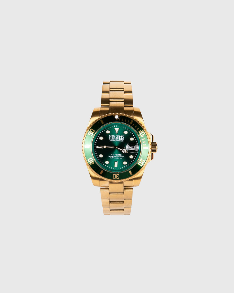 Pleasures - Anytime watch gold hulk green