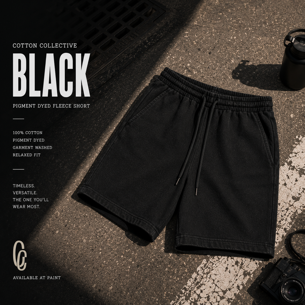 Cotton Collective - Vintage Black dunk shorts