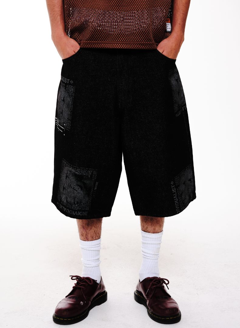 Individualist ; Big boy Picasso jorts black