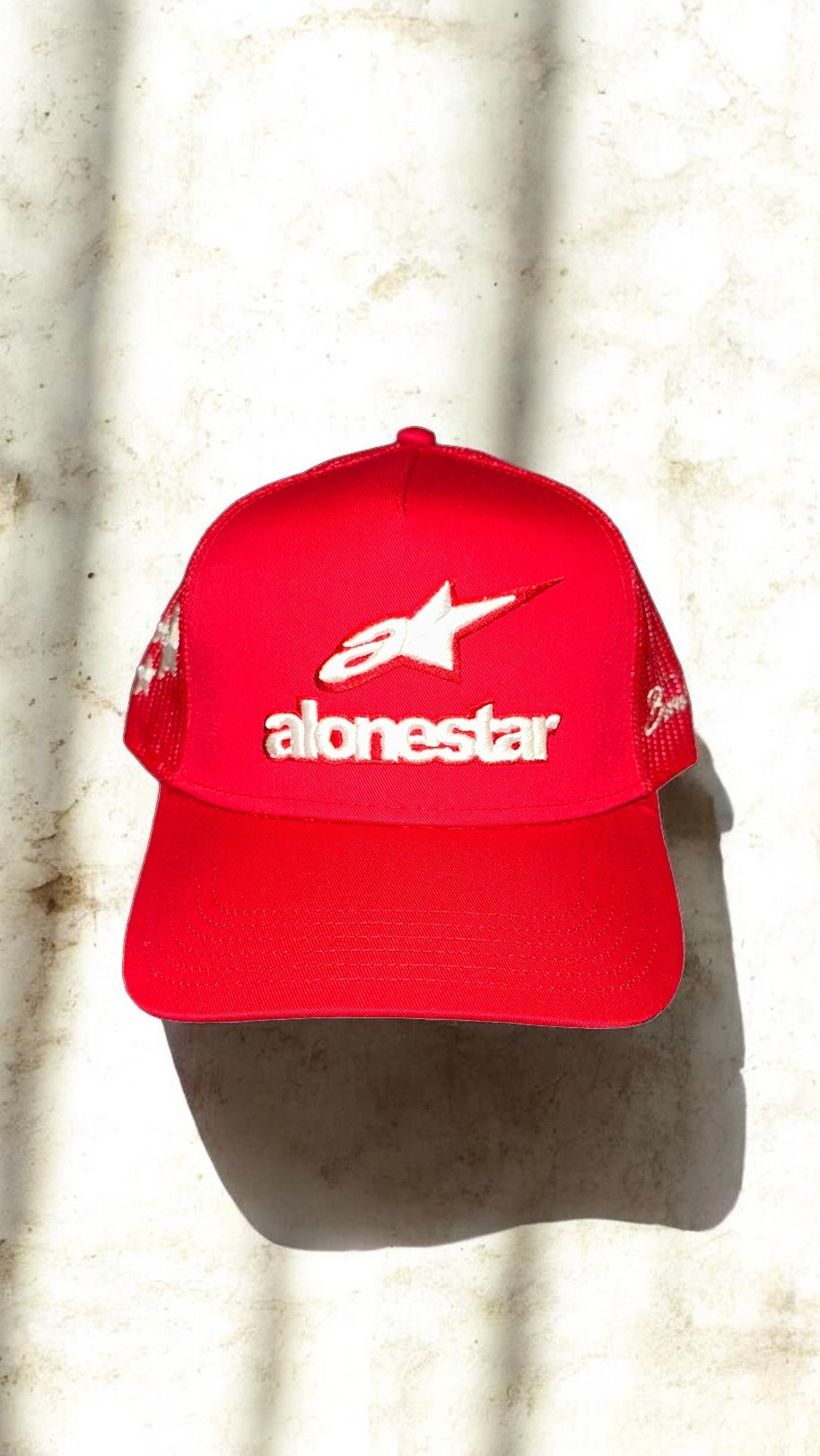 Alone Star - Trucker sb hat , red