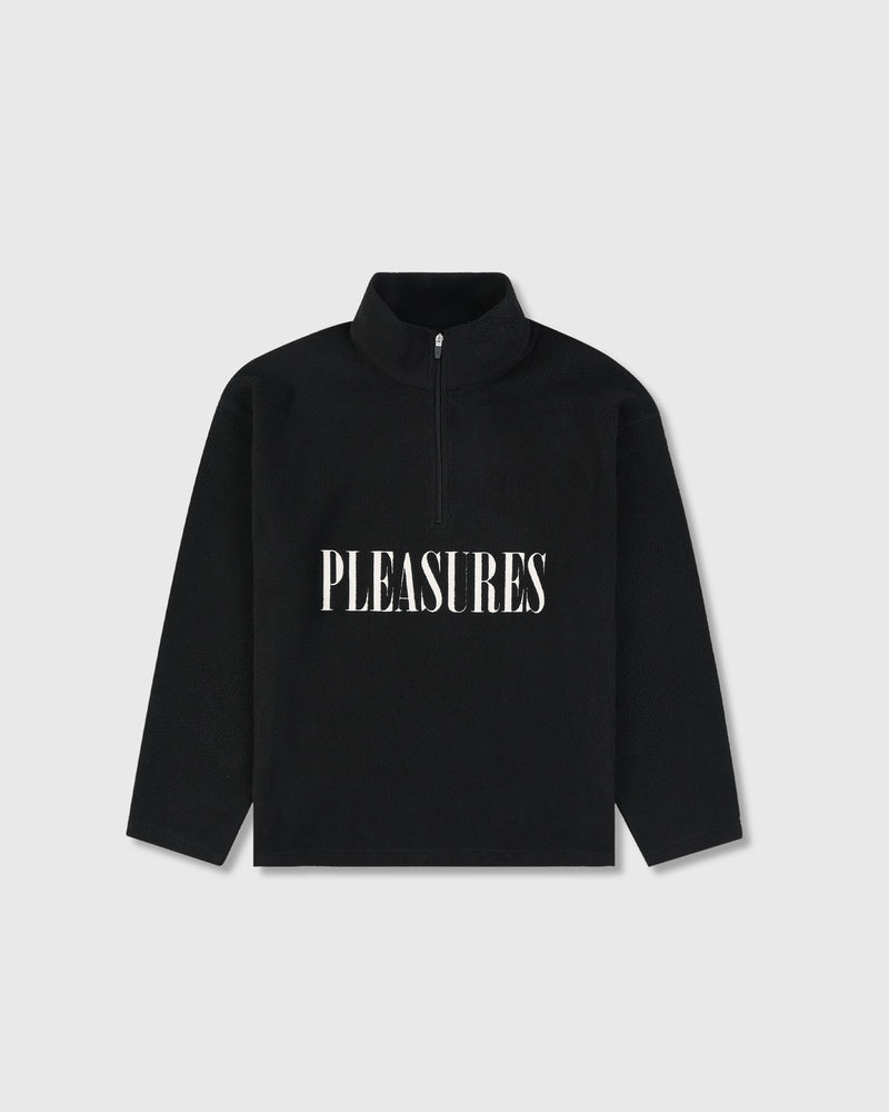 Pleasures - Onxy Half zip polar fleece,  black