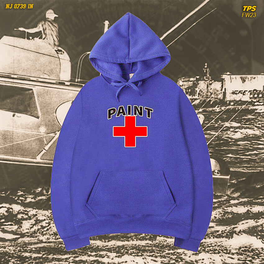 Paint ; Lifeguard hoodie , royal
