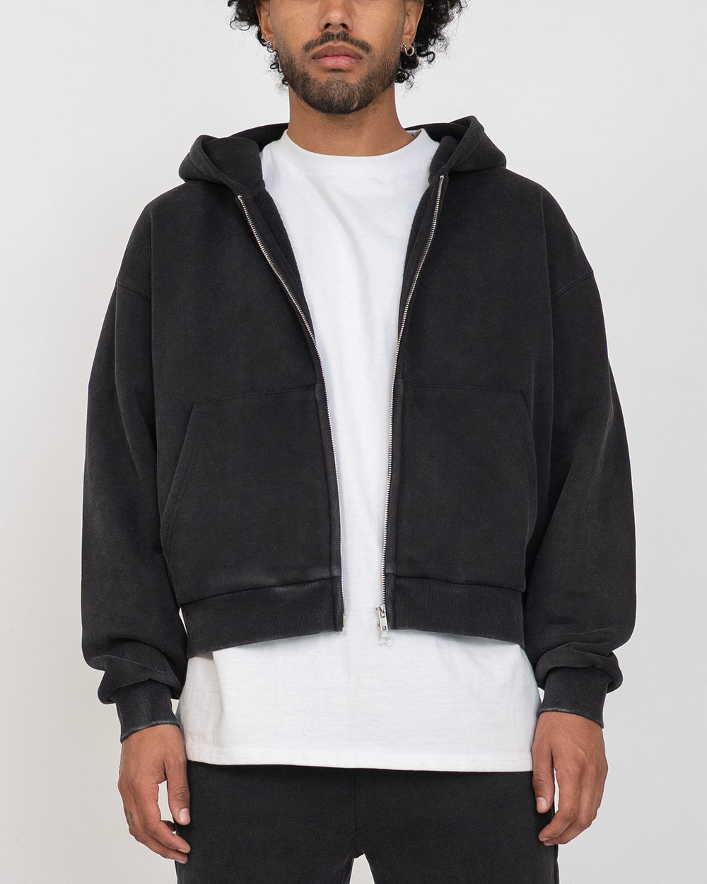 Eptm : Vintage zip up hoodie - blk