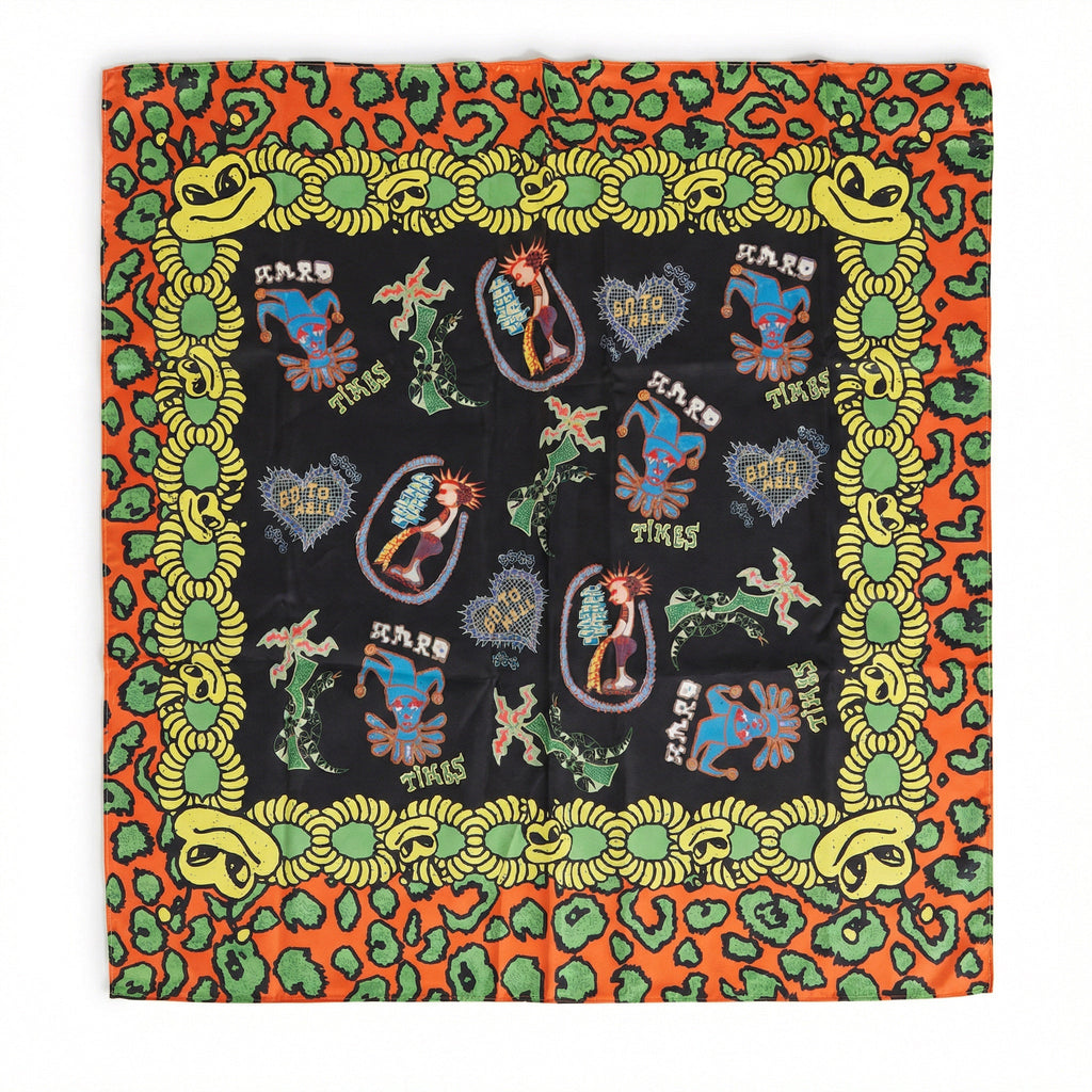 Pas De Mer - Leopard foulard multi color