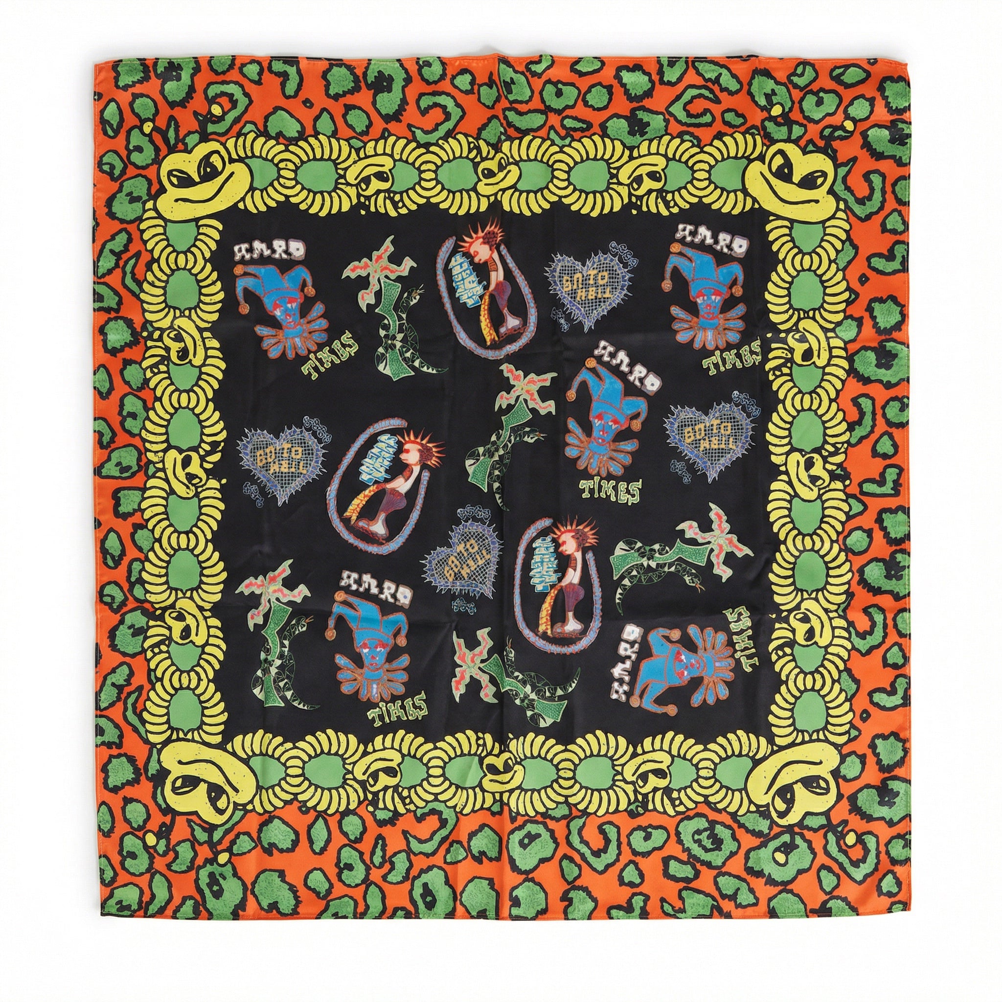 Pas De Mer - Leopard foulard multi color