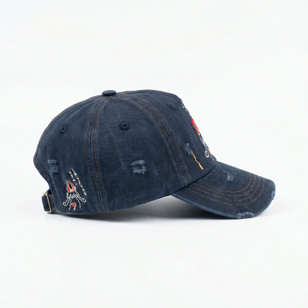 Pas De Mer - Post Card denim blue hat