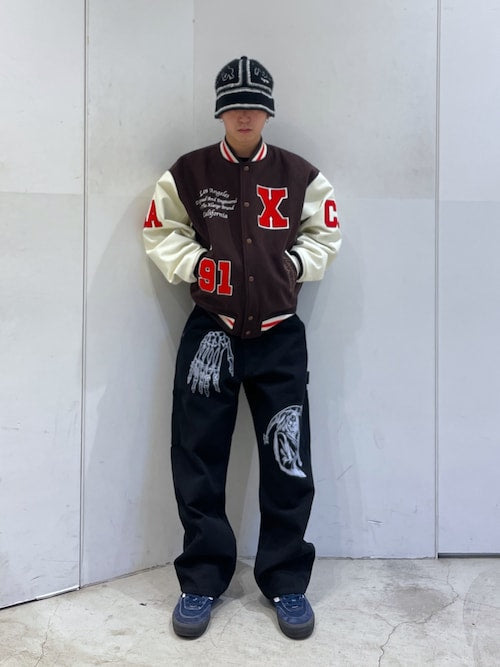 Xlarge - Crochet bell hat black