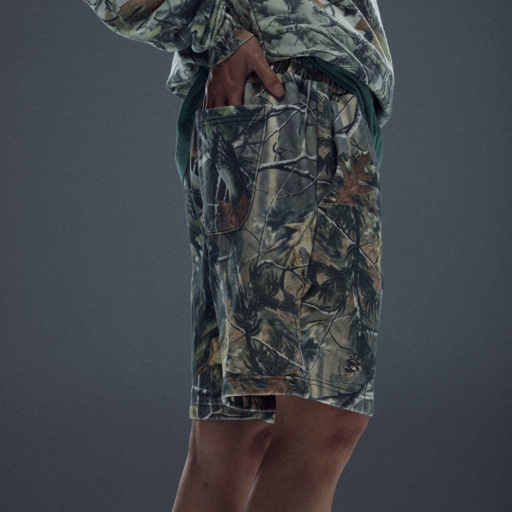 Cotton Collective - Vintage Wood camo volley shorts