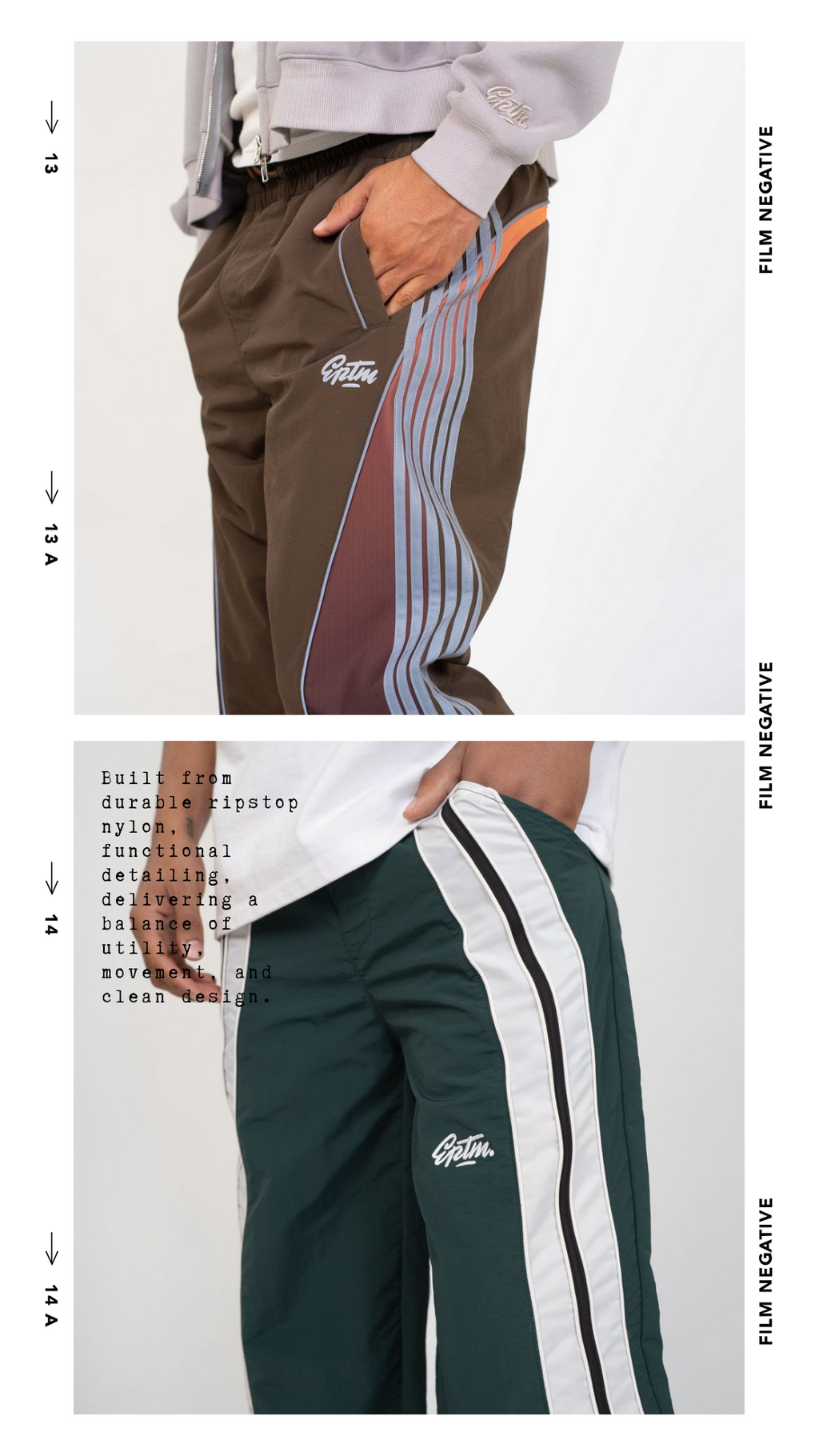 Eptm - Solar ripstop nylon pants brown