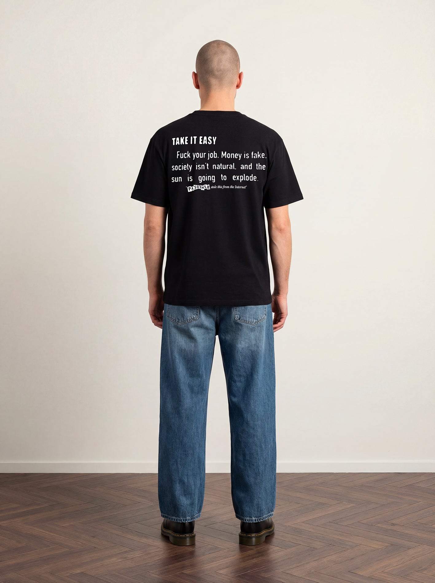 Pas De Mer - internet quotes tshirt black