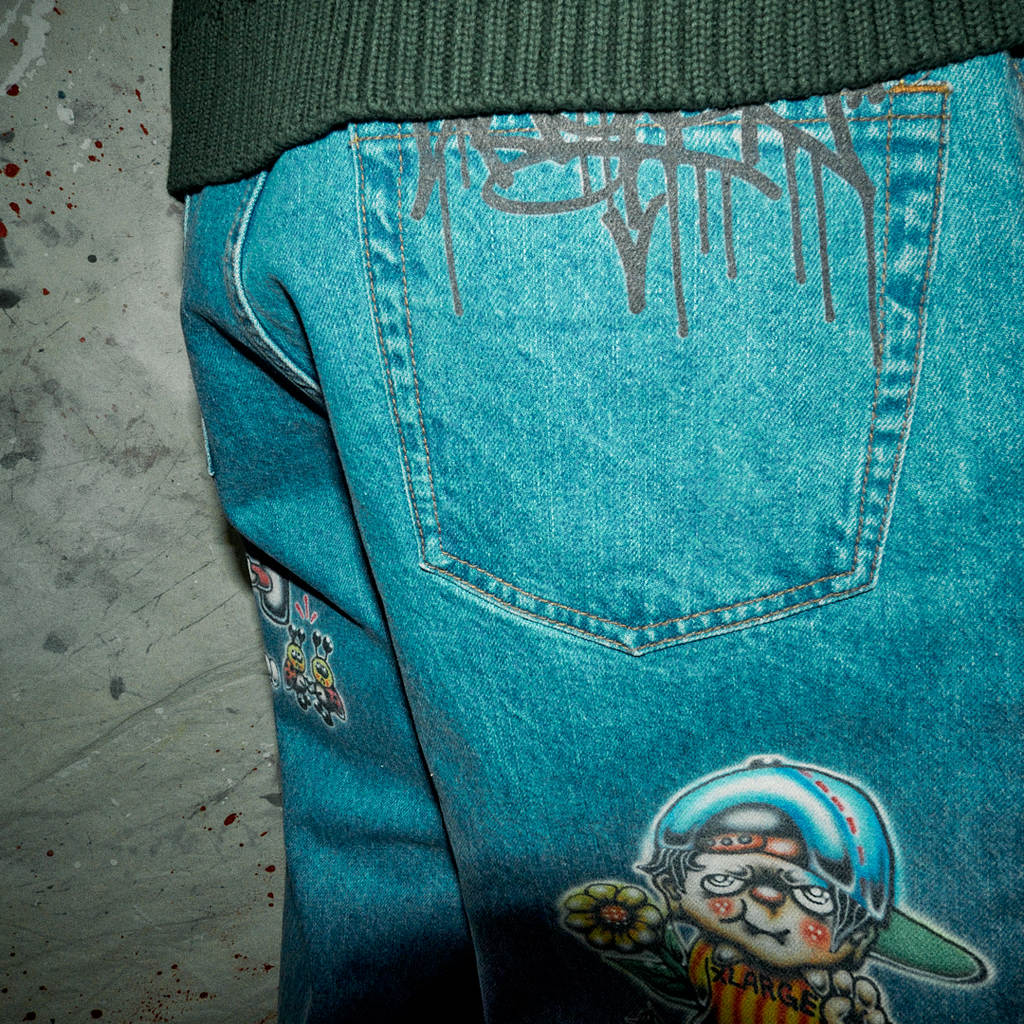 XLARGE - Painting denim pants