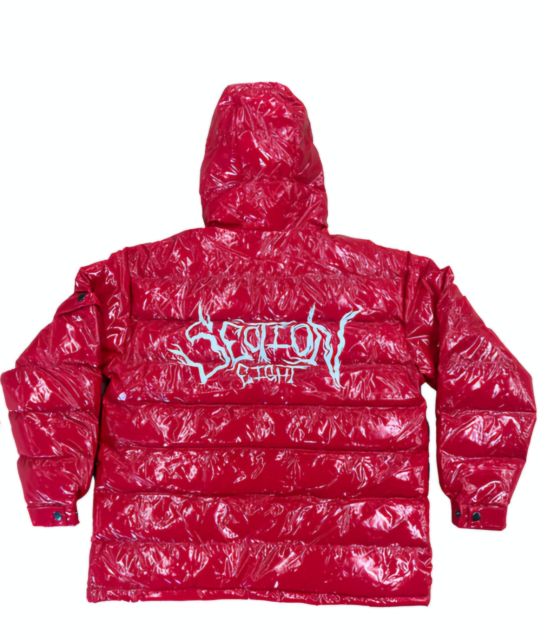 Section 8 - Red spiked puffer jacket
