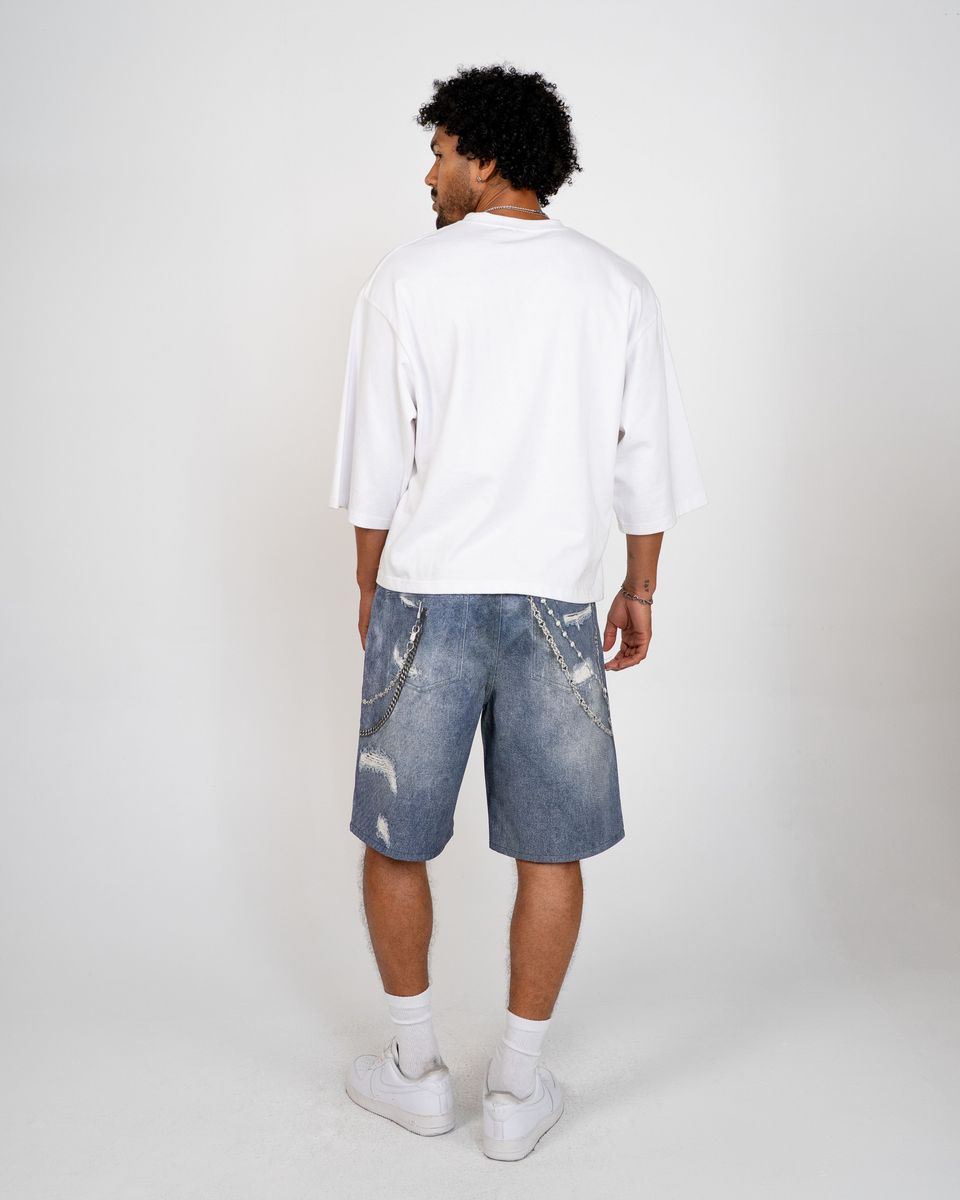 Eptm - SnapShot Vintage denim shorts blue