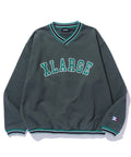 Xlarge - Rib line v neck sweater