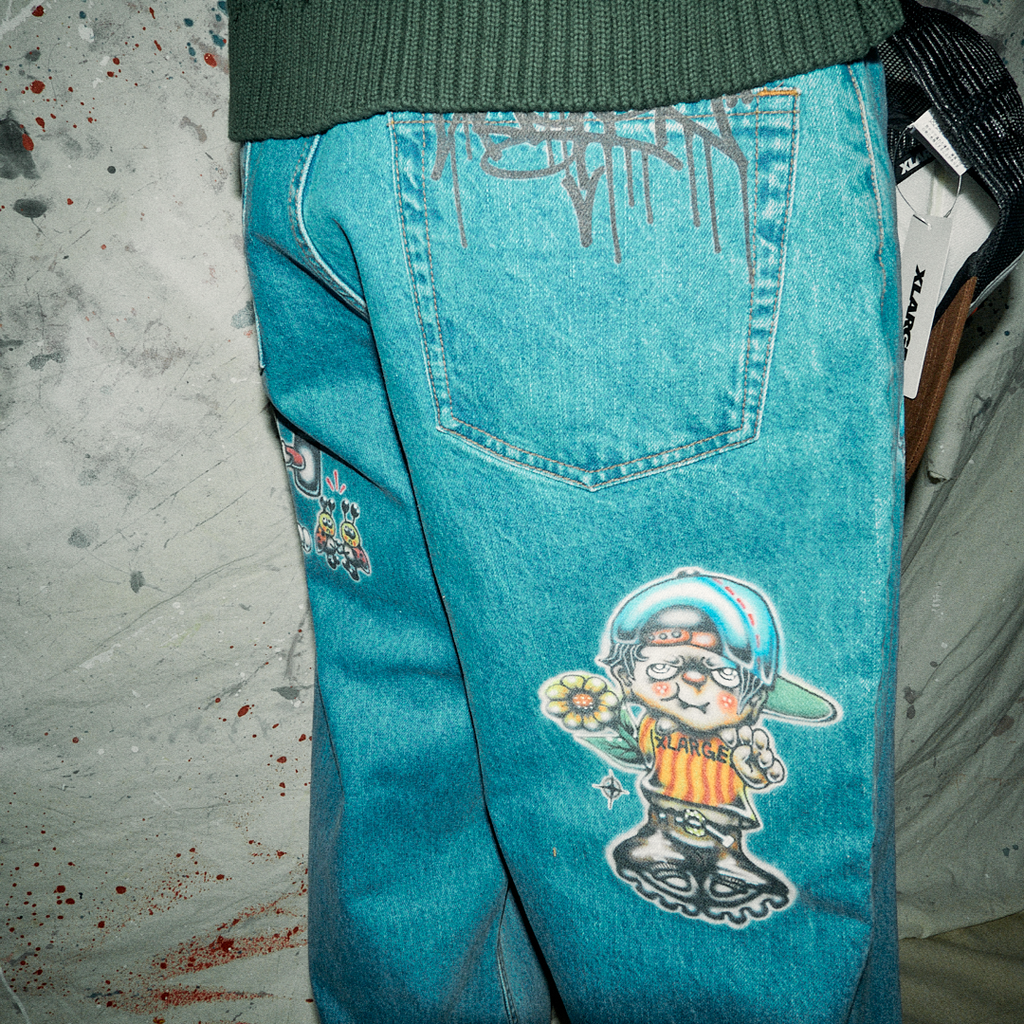 XLARGE - Painting denim pants